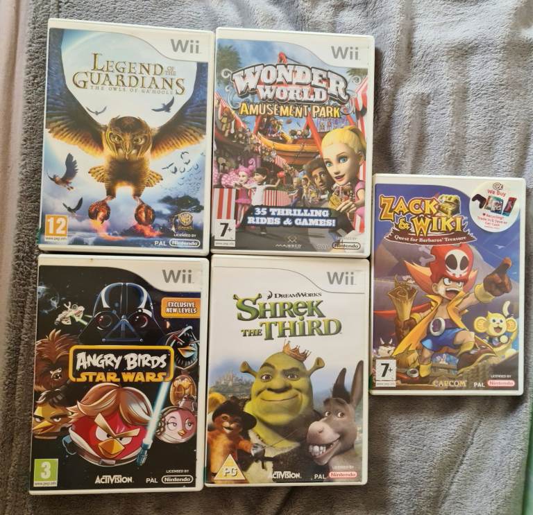 5 X Wii GAMES