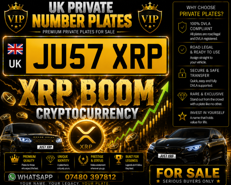 XRP Cherished number plate personalised private registration