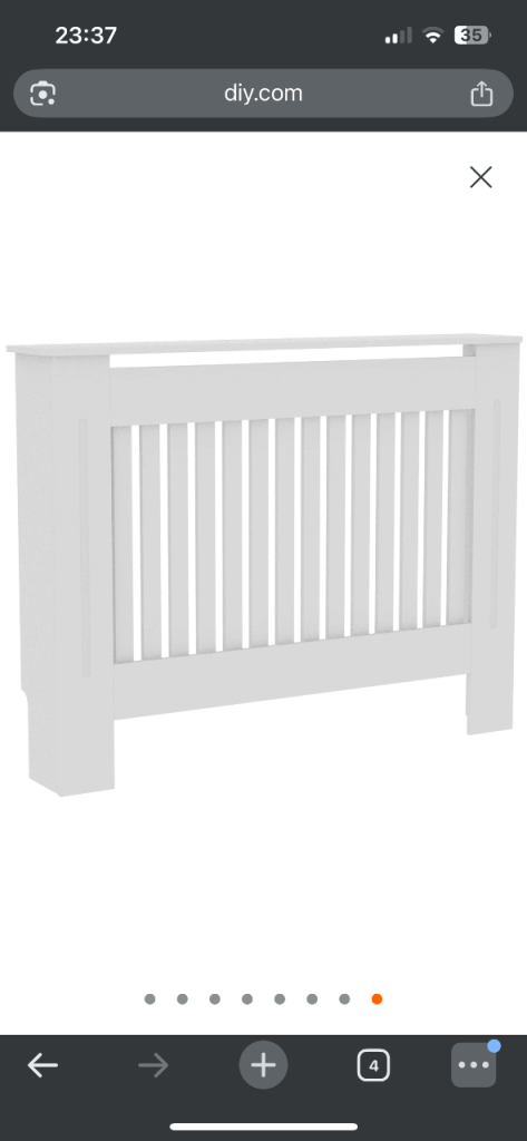 Brand new semi assembled radiator cover