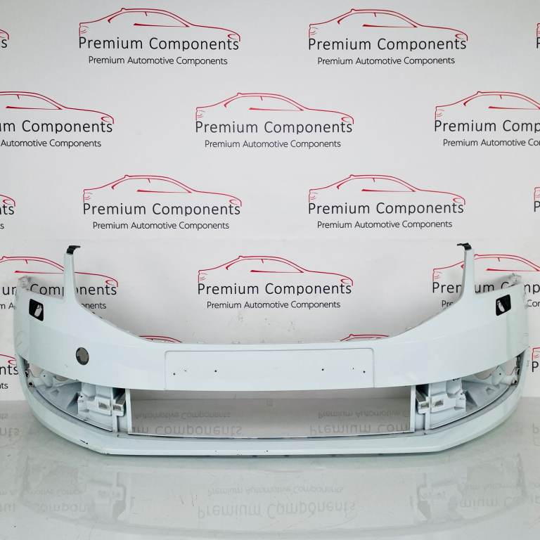Skoda Octavia Front Bumper Mk3 Genuine White Se Face Lift 2017 - 2020 [ap49]