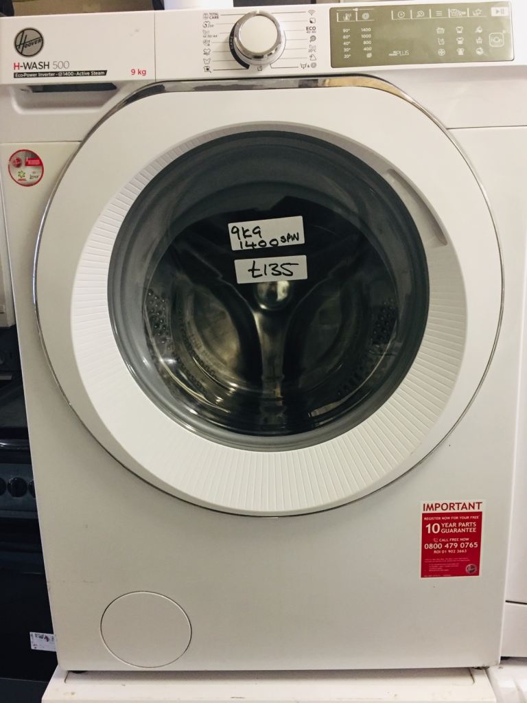 🚚 Hoover 9KG load big size drum washing machine can deliver £135