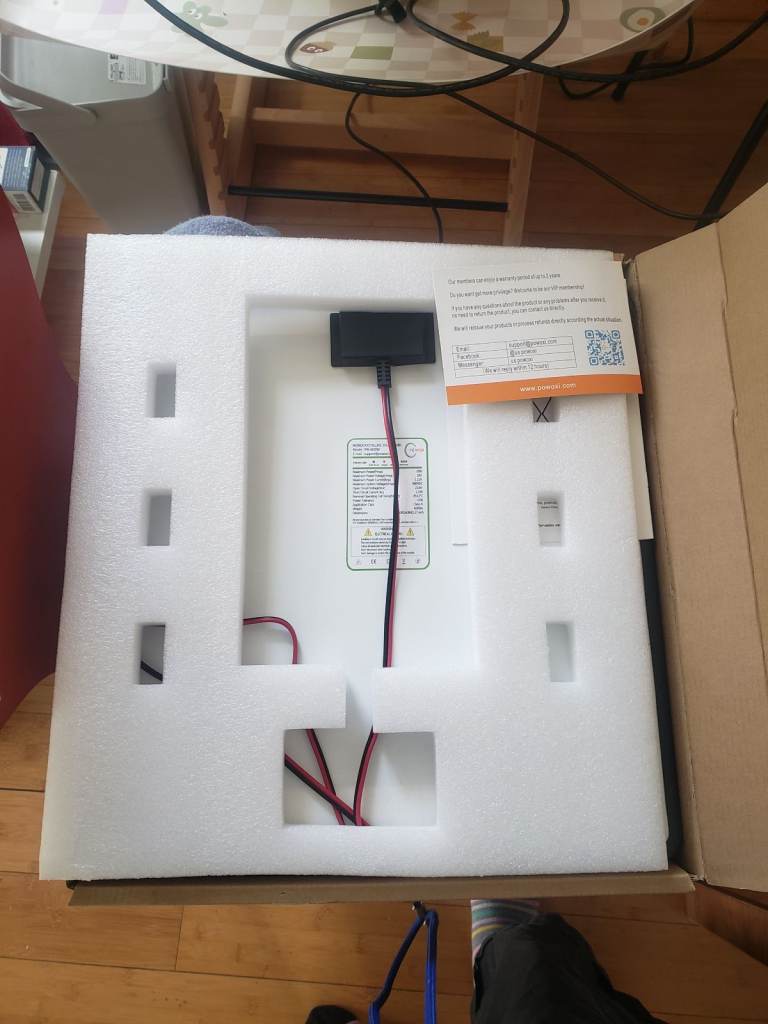 Solar charger for cars, bikes, boats, RV, tractor etc (Powoxi)