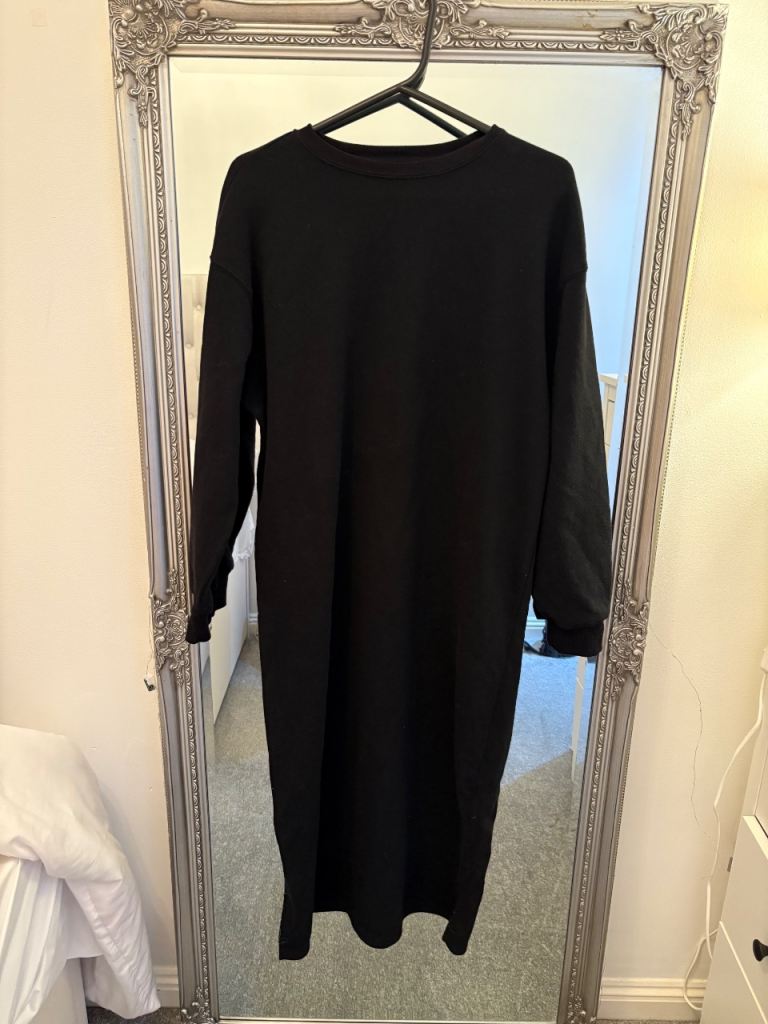 image for New look - size 8 black sweater longline jumper  