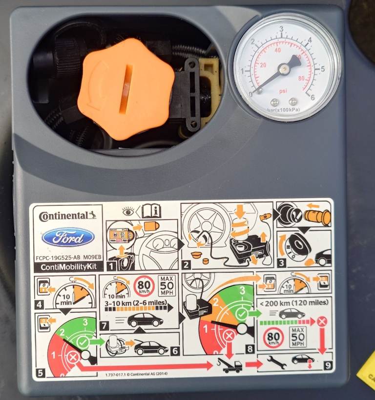 Tyre compressor and sealant 