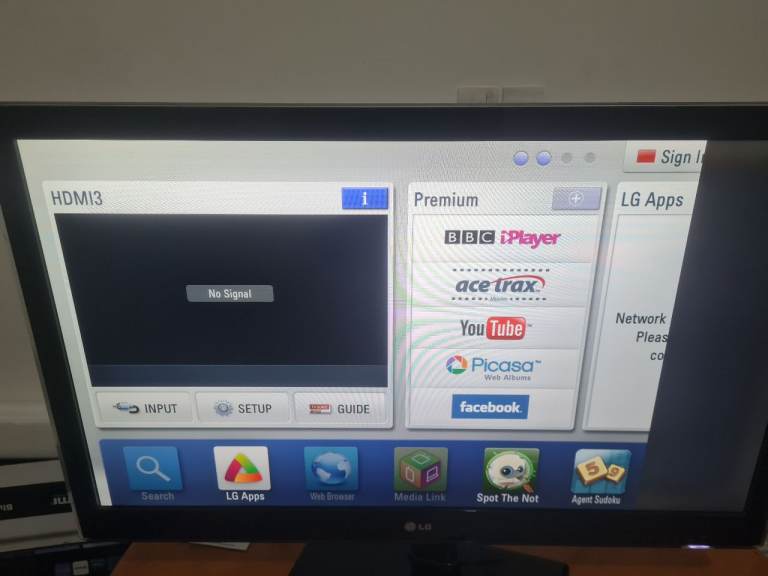 LG 37 Inch Smart TV WITH Stand