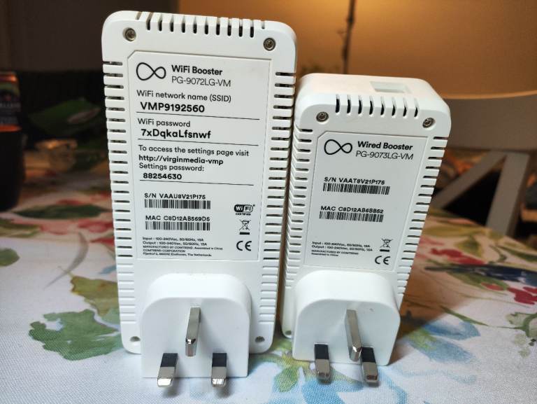 Virgin Wi-Fi Booster Kit PG-9072LG-VM and PG-9073LG-VM