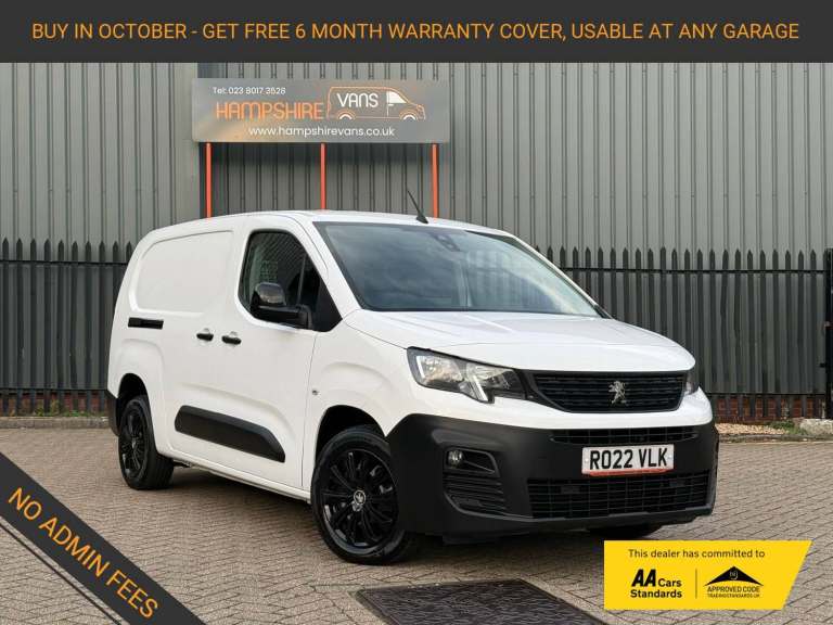 2022 Peugeot Partner 1.5 BlueHDi 850 Professional Long Crew Van Double Cab 6dr Diesel Manual LWB ...