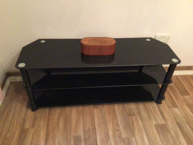 Black glass tv stand - FREE - plus other stuff - FREE