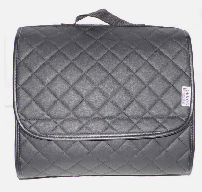 RHINOS AUTOSTYLING LEATHER BOOT TIDY & AUTO GLYM CAR CARE KIT ANTI SLIP BOOT BAG