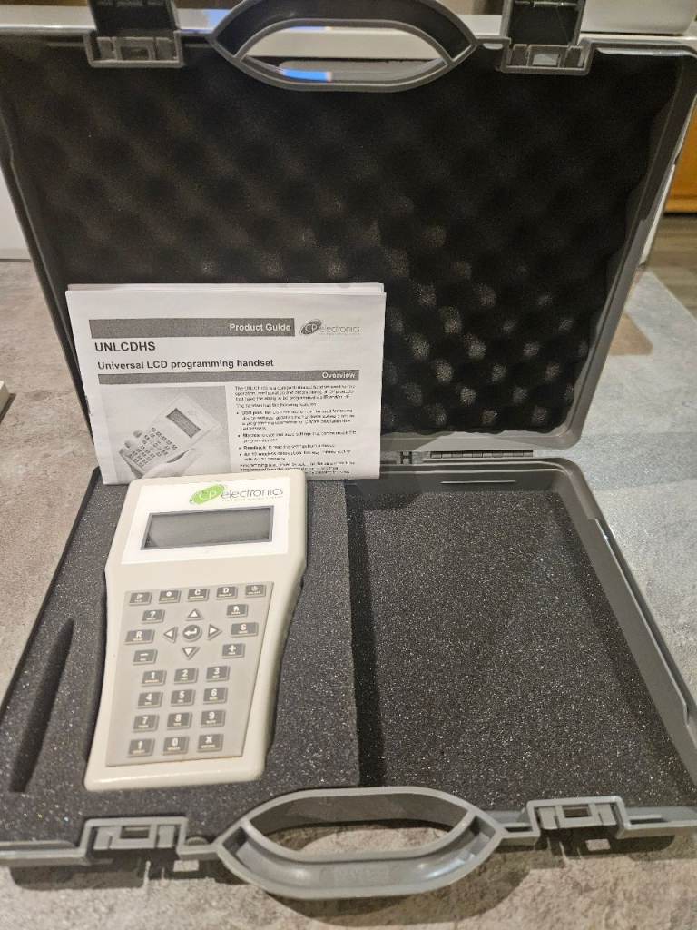 CP Electronics Professional Programming / Commissioning LCD Handset Part Code: UNLCDHS