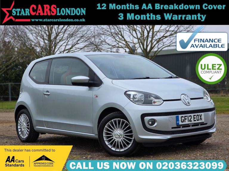 2012 Volkswagen up! 1.0 High up! Euro 5 3dr HATCHBACK Petrol Manual