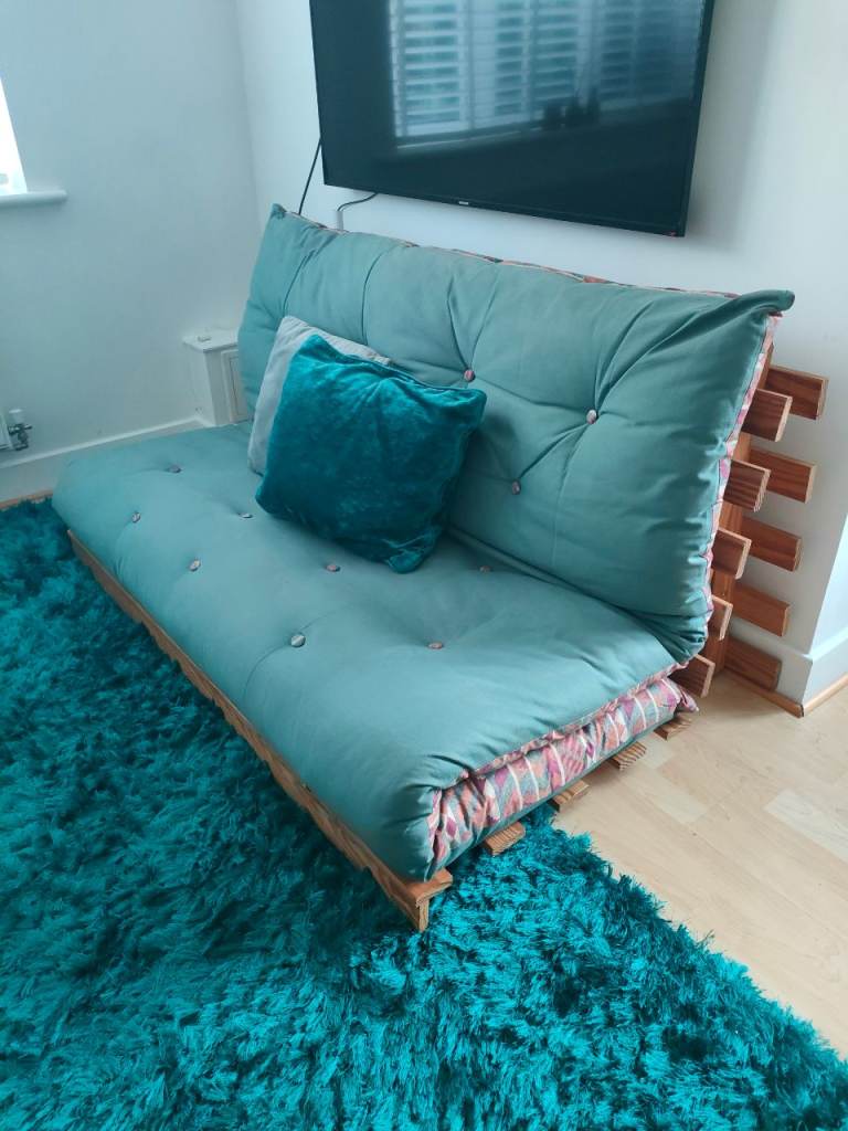 Luxury wooden frame Sofa futon 