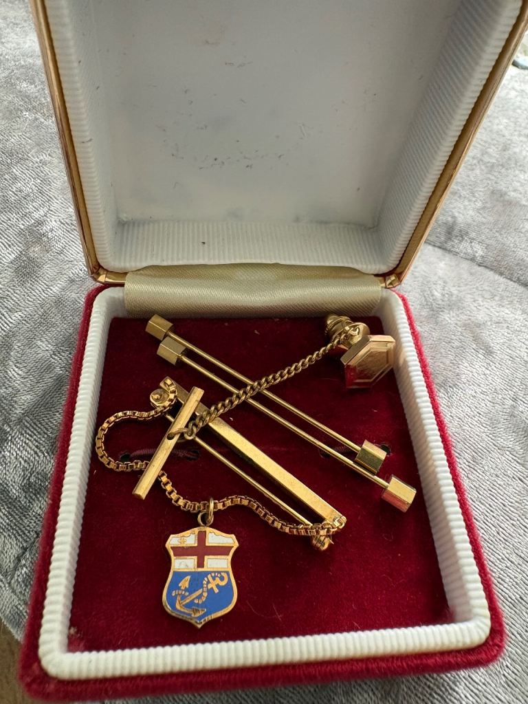 Navy medal and pins ONO