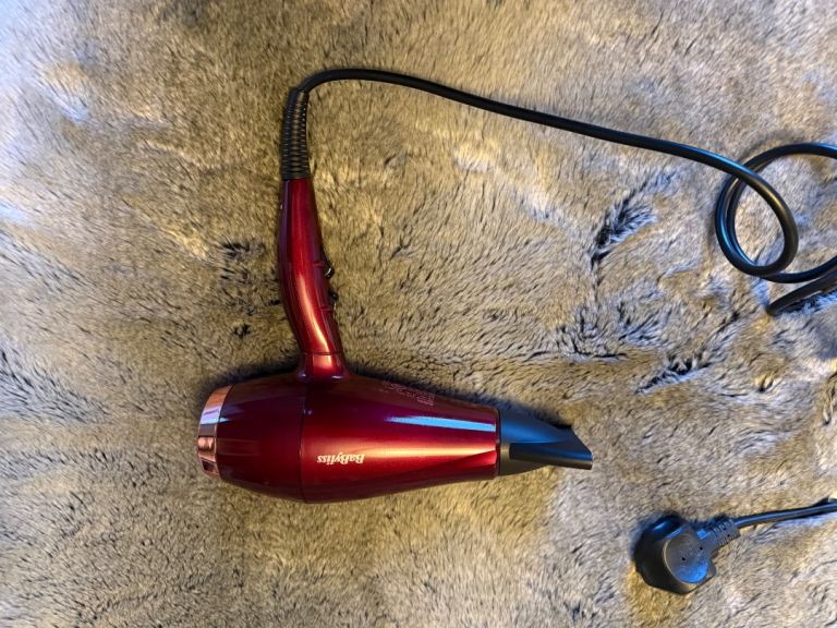 BaByliss Hair Dryer – Red, Good Condition