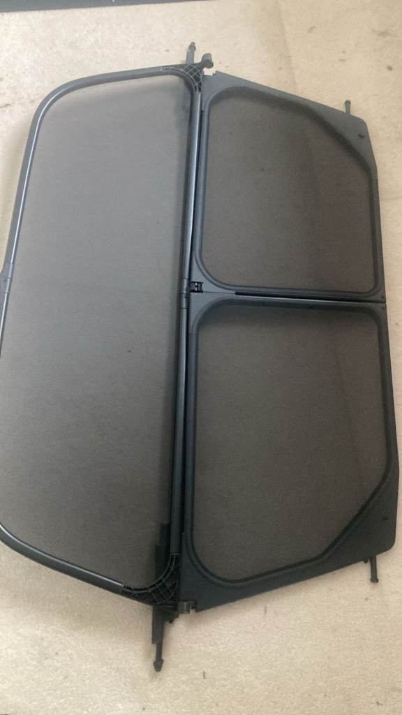 Genuine Windblocker for BMW 1 Series E88 (2008-2014) Convertible Wind Deflector Black