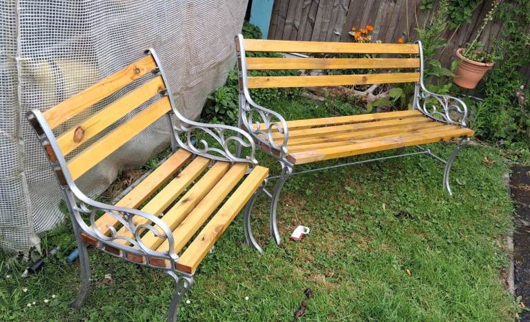 Cast iron bench 