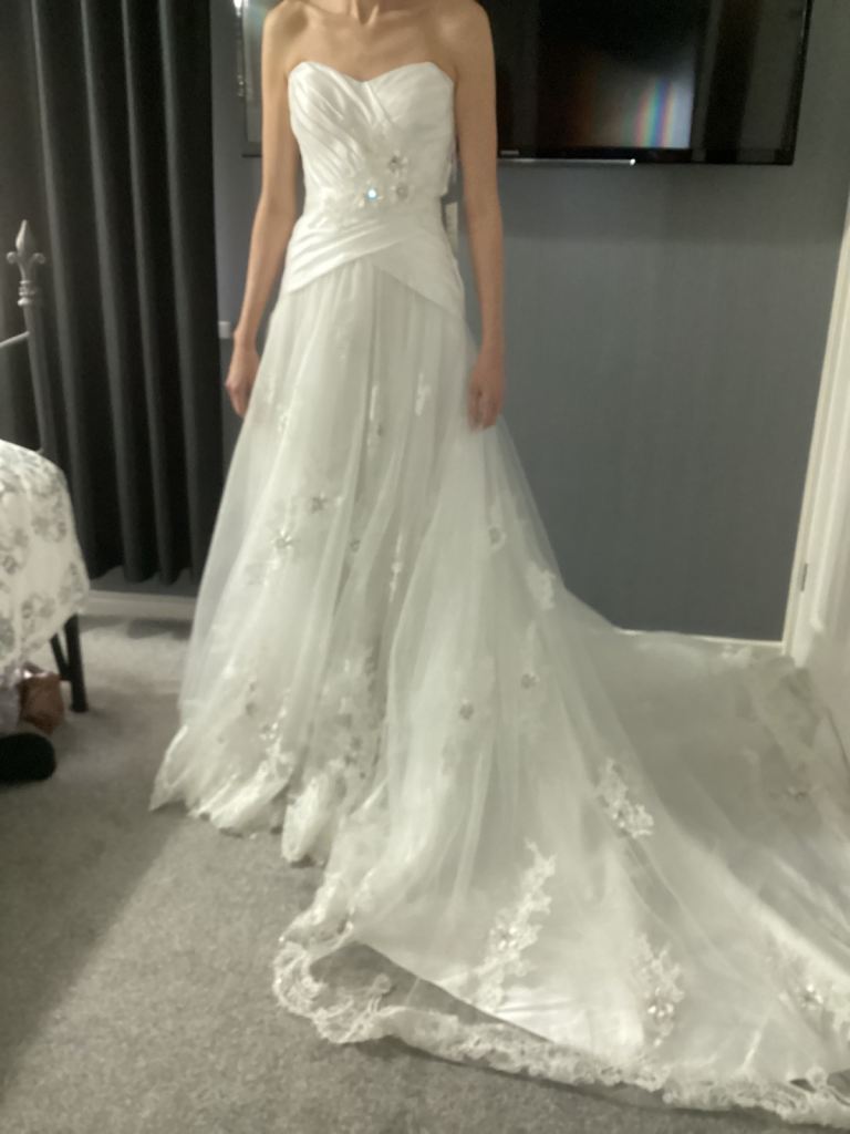 Da- Vinci wedding dress size 8/10 sample dress