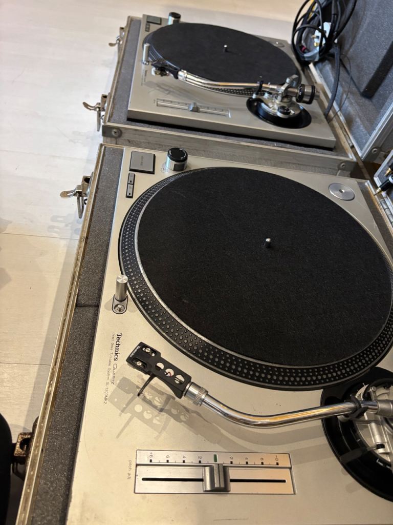 Technics SL-1200MK2 Turntables (pair with flightcases) 