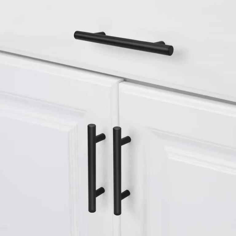 Black Kitchen Cupboard Handles 160mm – 20 Pack