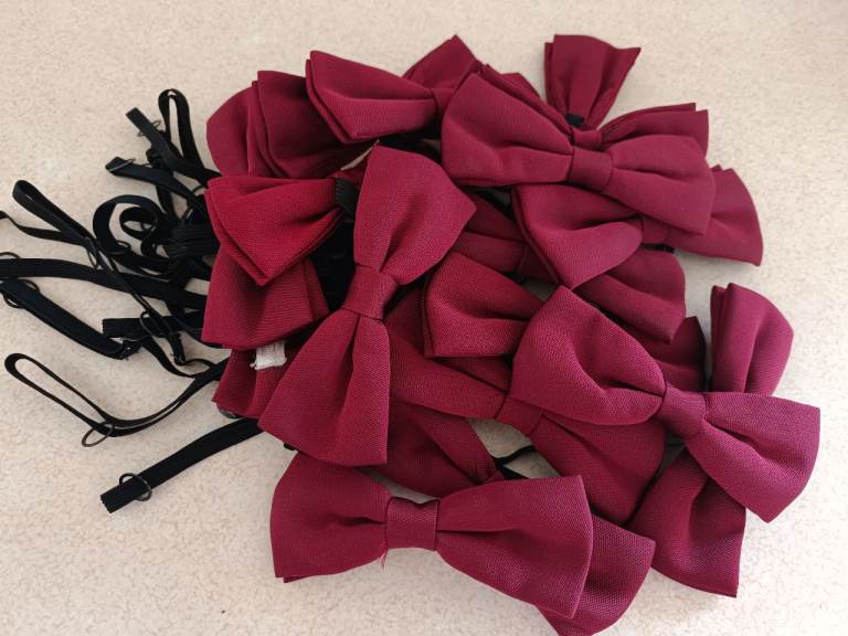 Maroon Bow Ties