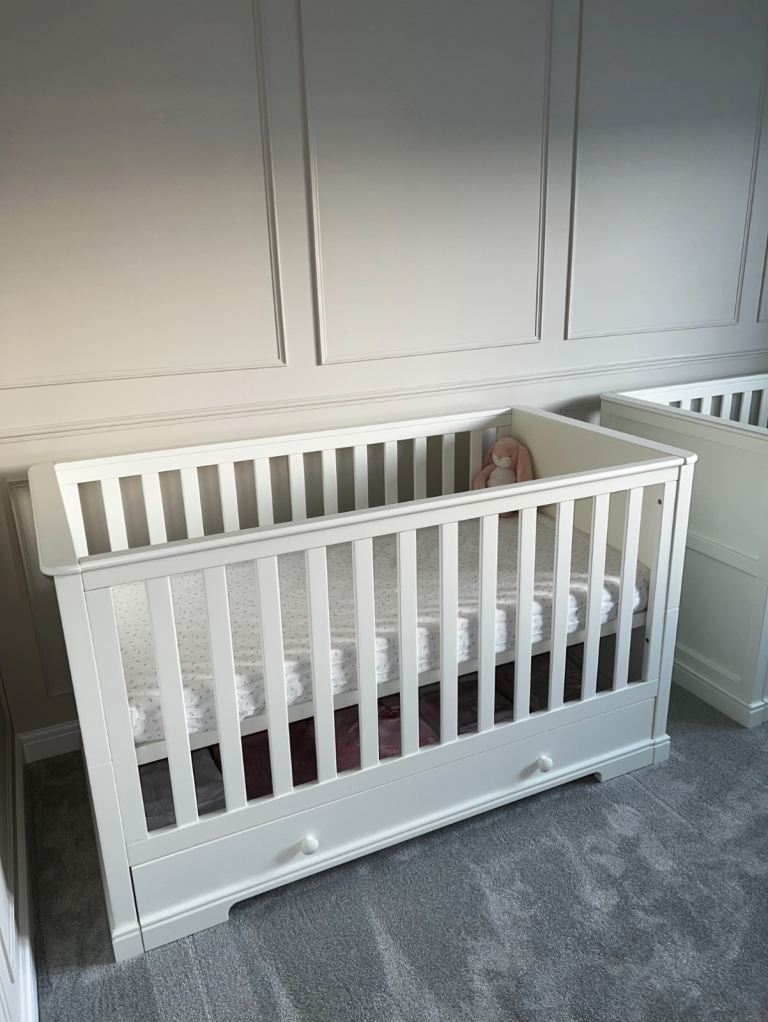 Mamas & Papas Oxford Cot Bed (Off White) - Converts to Toddler Bed - £200 each