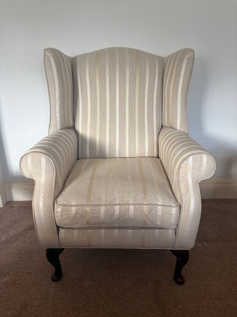 free striped armchair