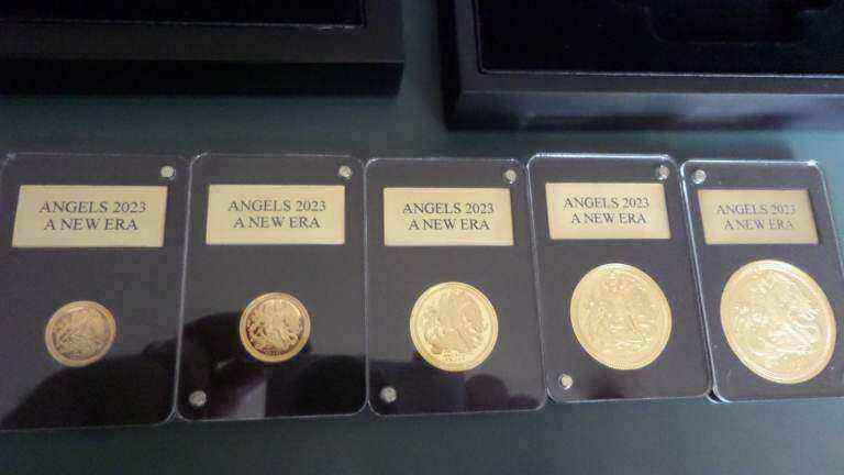 24CT GOLD PROOF ANGELS COINS IOM 2023. FULL SET.