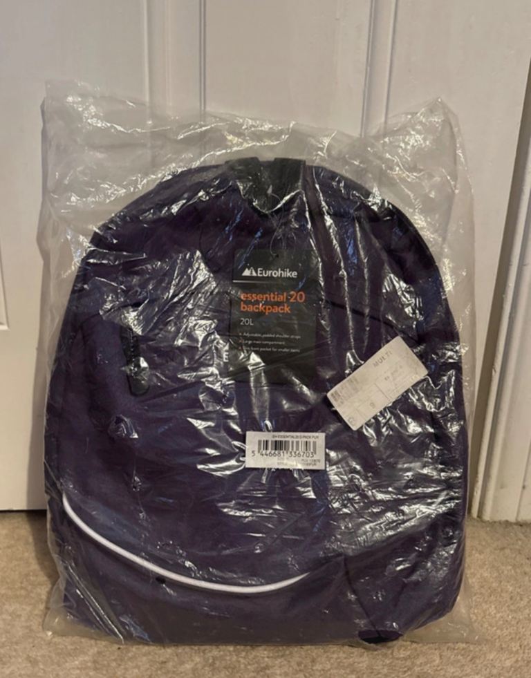 Eurohike Essential 20 Backpack 20L – New, Purple