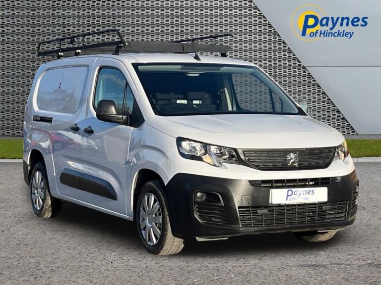 2023 Peugeot Partner Professional Prem+ 1.5L 100PS 6 Spd White NO VAT - Roof Rk