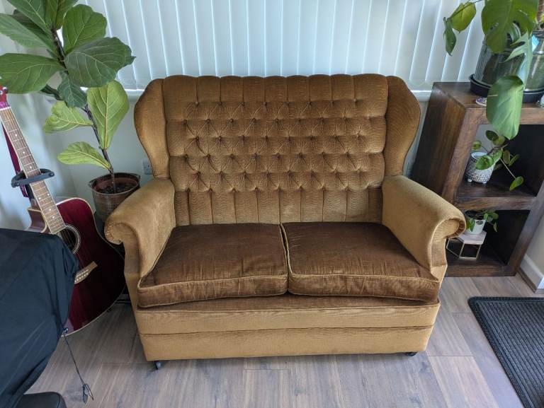 Vintage mustard sofa