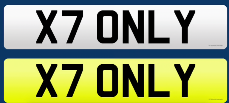 private number plate - X7 ONLY - brand new - BMW X7 - INVESTMENT tax free