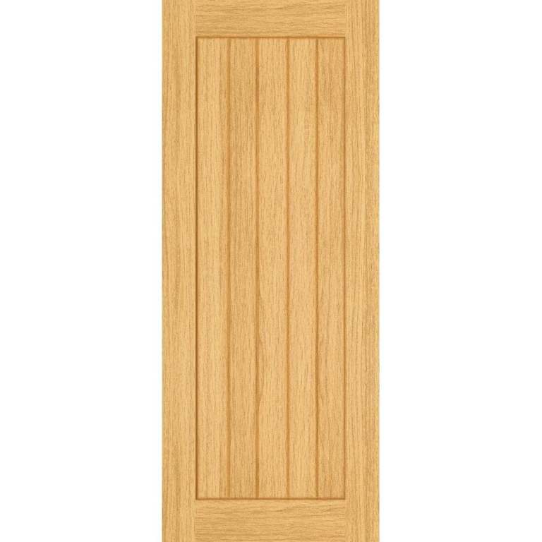 5 Panel Cottage Unfinished Oak Internal Door 35COT