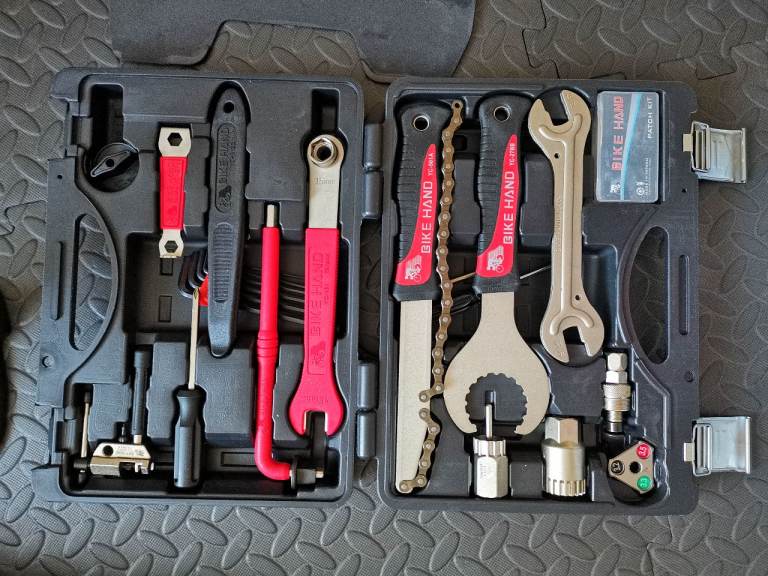 Bike Hand YC-728 bicycle tool, Topeak floor pump 