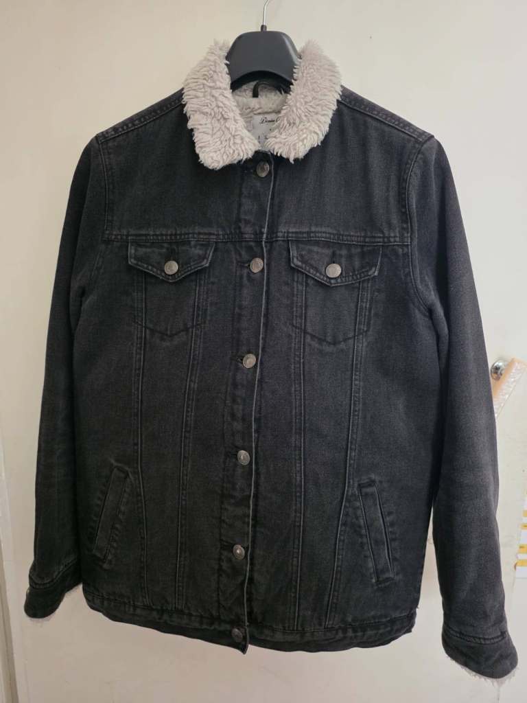 Denim Co. Faux Fleece/Sherpa-Lined Denim Trucker Jacket