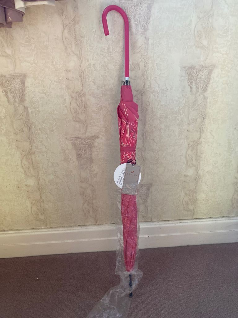 Radley Pink Umbrella Brand New Rrp £30