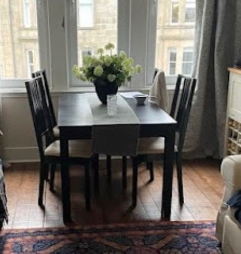 IKEA Bjursta extendable table and 4 chairs