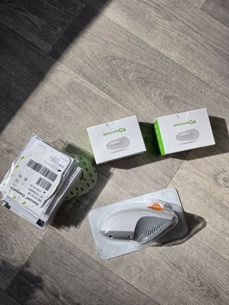 Dexcom G6 sensor and transmitters