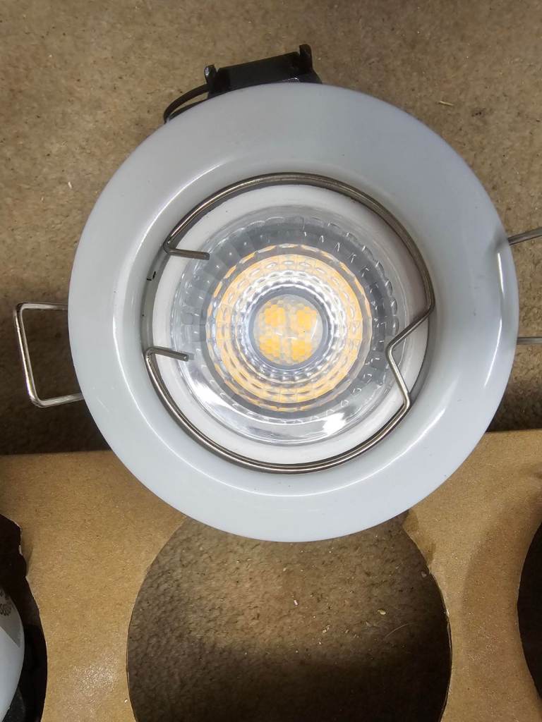 Qty 7 LED Fire Rated Ceiling Downlighters