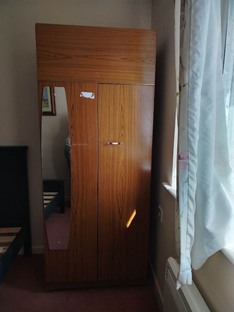  For free :Wooden Wardrobe with Mirror