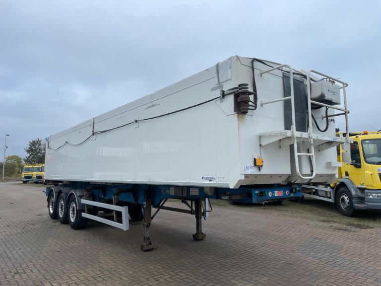 image for CRANE FRUEHAUF 55 CU-YD ALUMINIUM PLANK SIDED BULK TIPPING TRAILER 