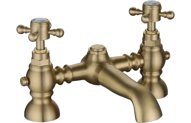New Brushed Brass Bordon Bath Filler RRP £275 Our Price £180