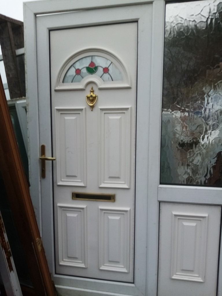 Refurbished PVC Door with Side Panel for Sale
