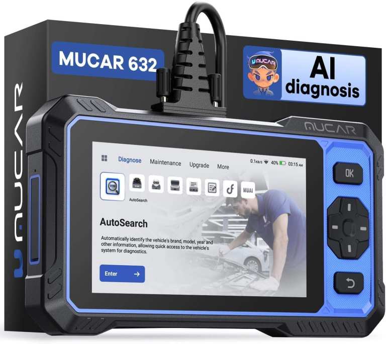(NEW) MUCAR 632 OBD2 Bidirectional Scanner - Car Diagnostic Tool