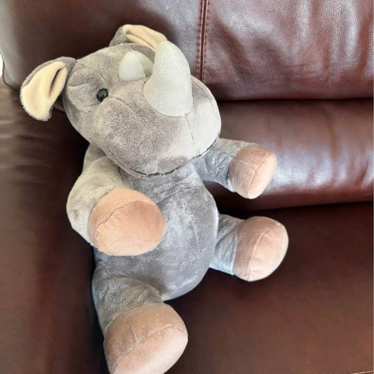 PLUSH RHINO TOY
