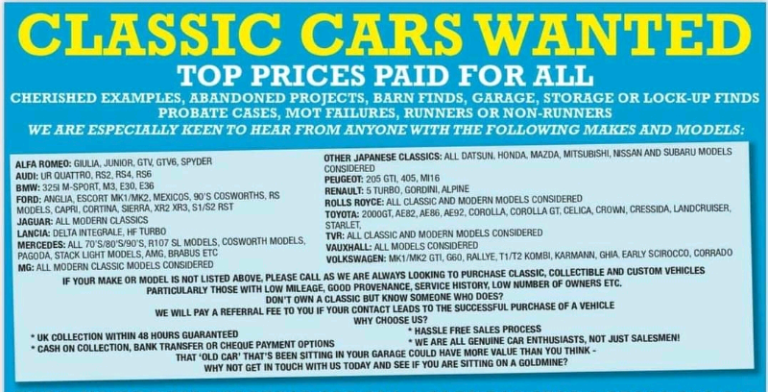 WANTED COSWORTH SIERRA RS TURBO SUBARU EVO ESCORT PULSAR GTR TYPE R P1