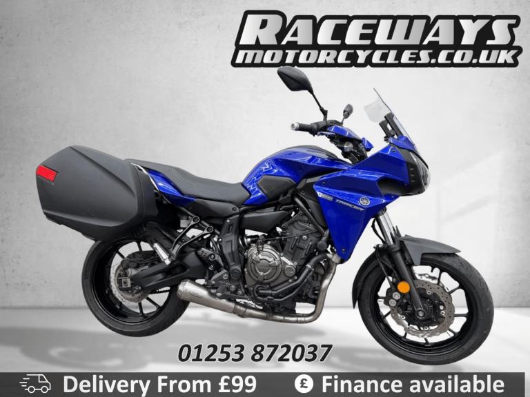 YAMAHA TRACER [Phone number removed]REG 16,715 MILES BLUE USED MOTORCYCLE 689CC