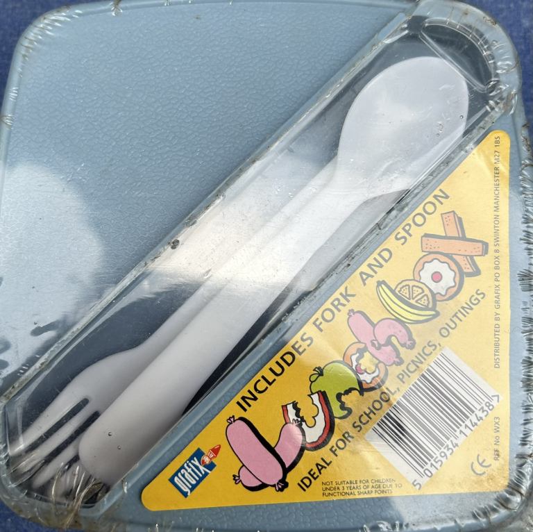 Lunch Box includes Fork and Spoon