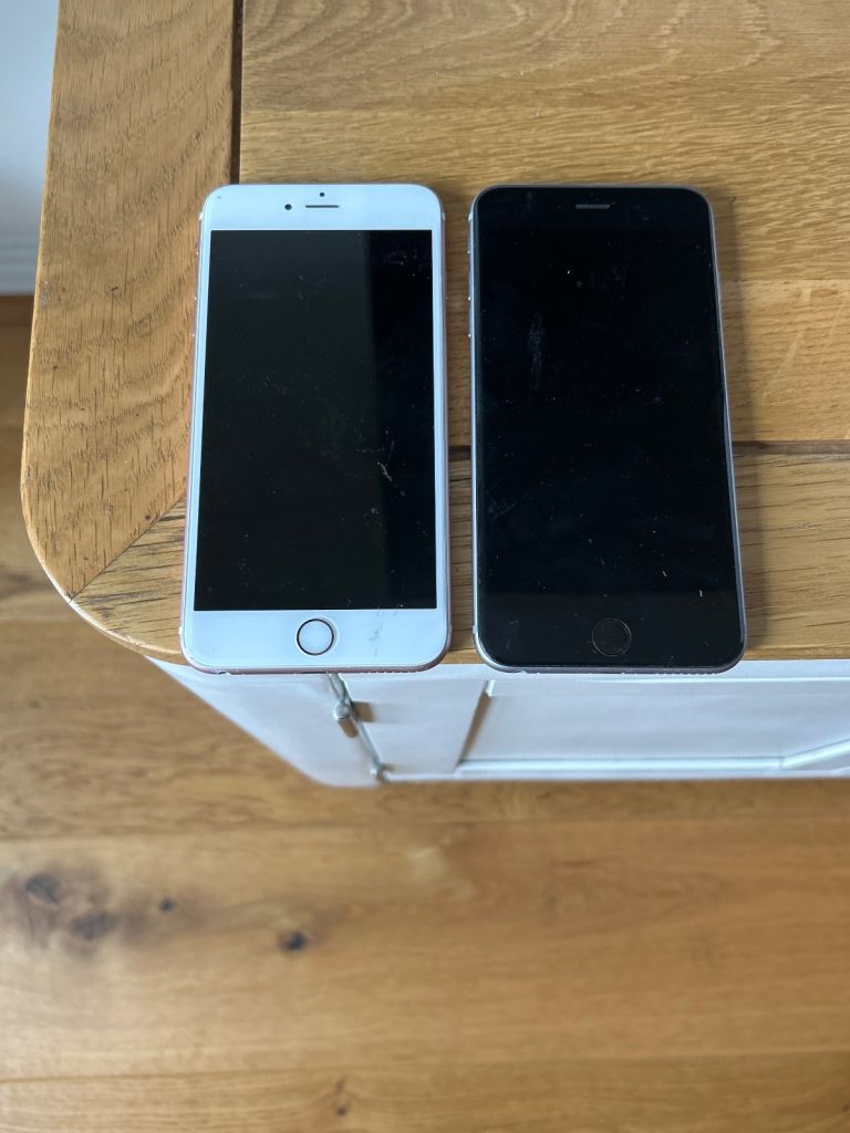 Two Apple iPhone 6S Phones - Silver and Space Grey, Fair Condition