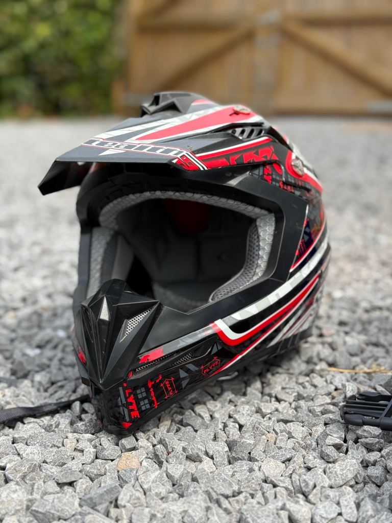 Motorcross Helmet and Body Armour Set - Good Condition