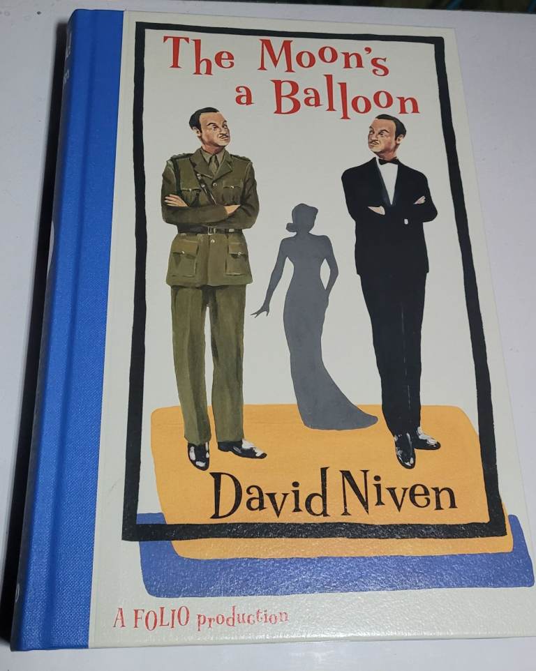 The Moons A Balloon By David Niven.Folio Society 2009 Edition Like New b6